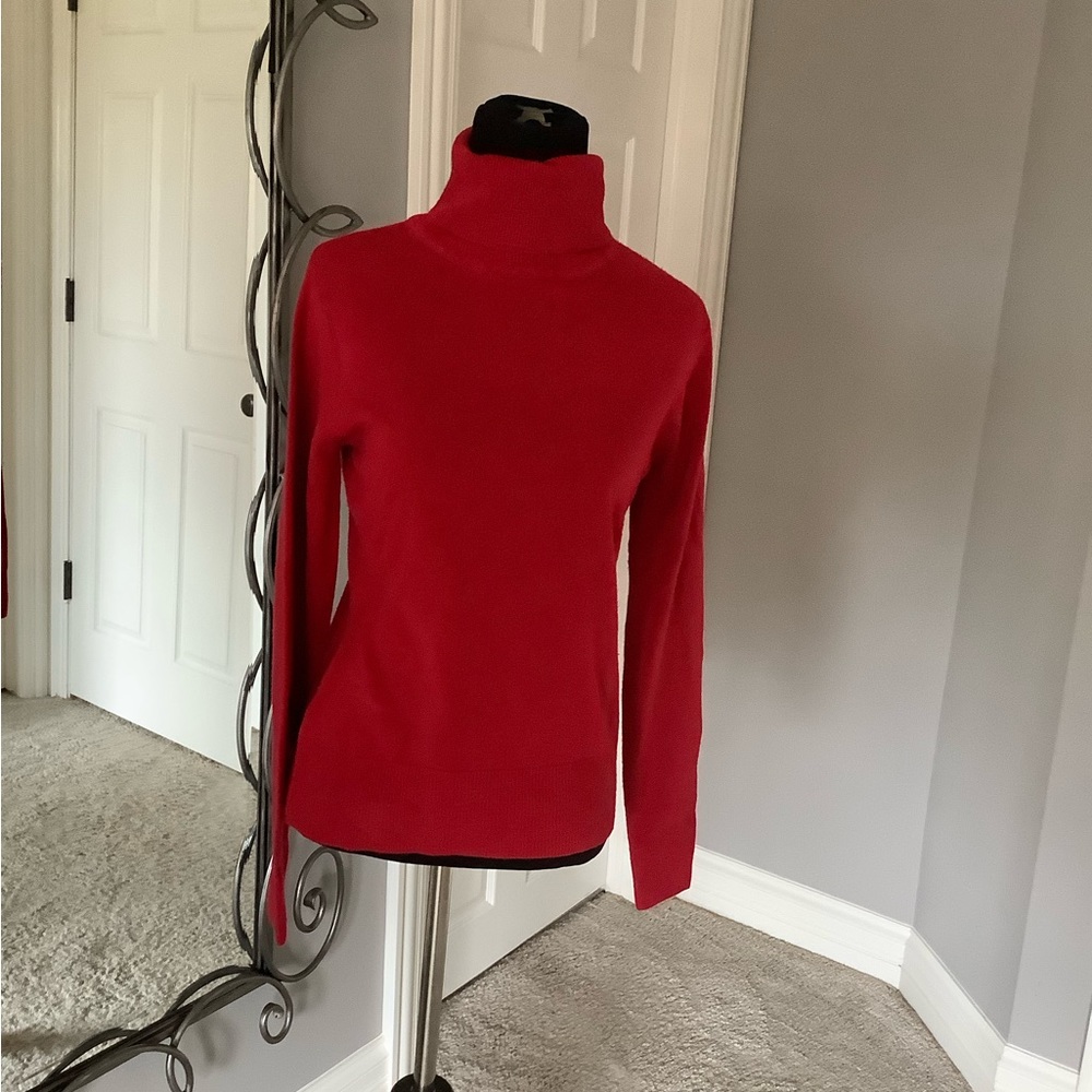 Red Turtleneck Sweater